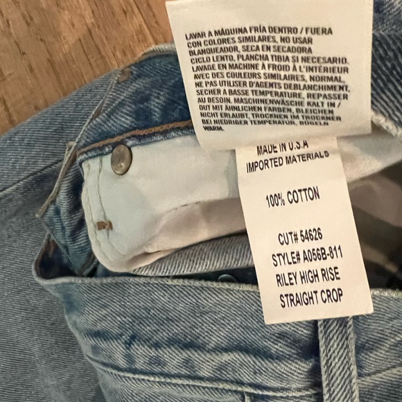 Agolde Riley High Rise Crop size 26 - Picture 11 of 11